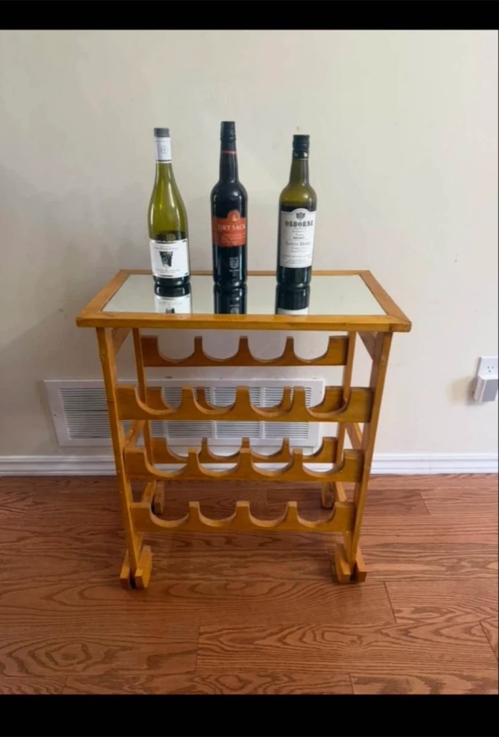 Wine Rack 12-Bottles with Mirror Top - photo 4