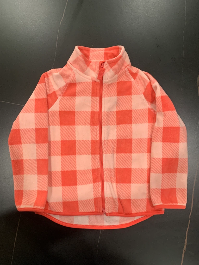 George 4T Plaid 100% Polyester Zip-Up