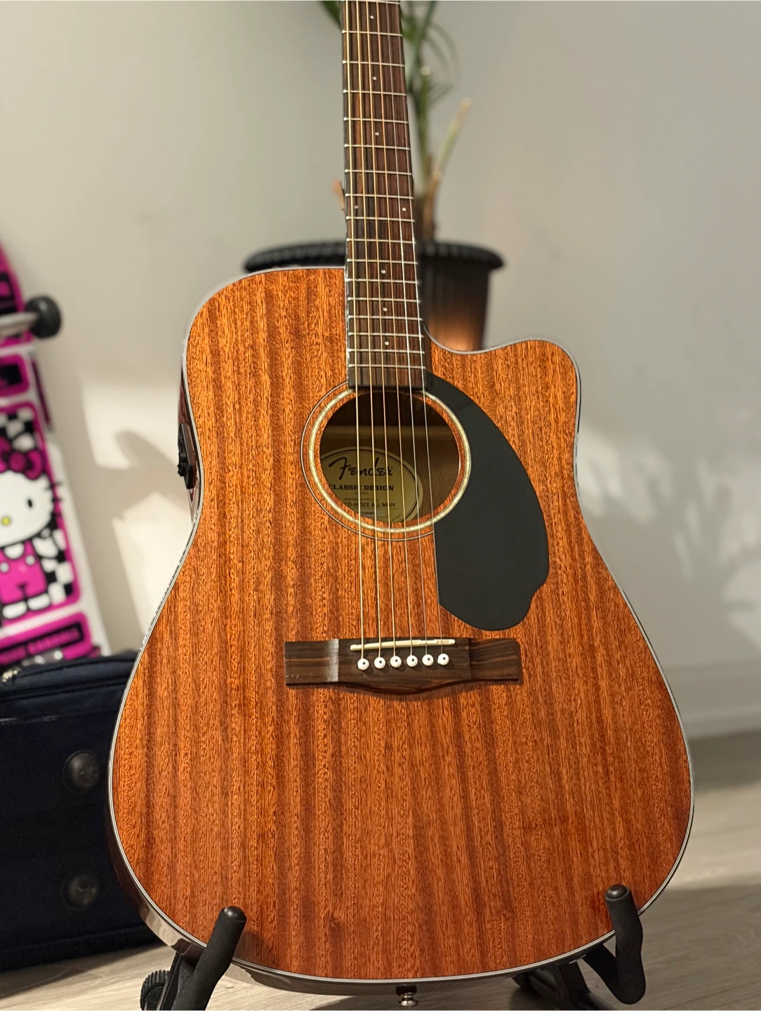 Fender CD-60SCE All-Mahogany Acoustic-Electric Guitar