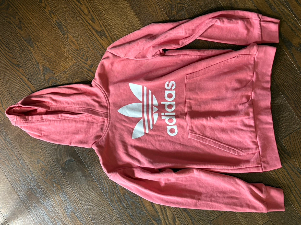 Adidas Pink Hoodie with Trefoil Logo