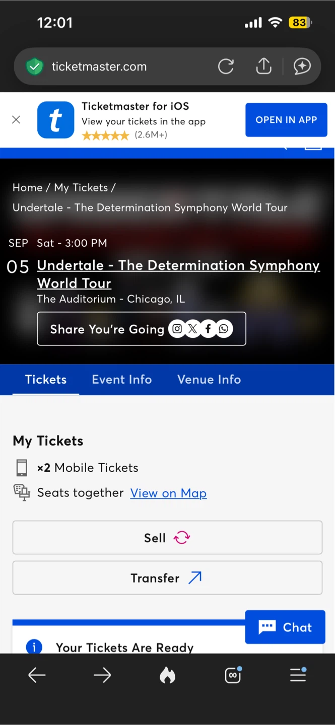 Undertale Symphony Orchestra Ticket: 3AM today!! - photo 2