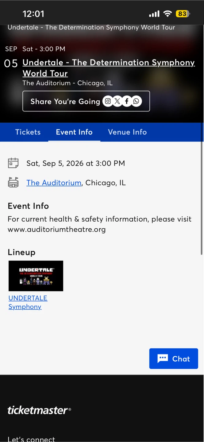 Undertale Symphony Orchestra Ticket: 3AM today!! - photo 3
