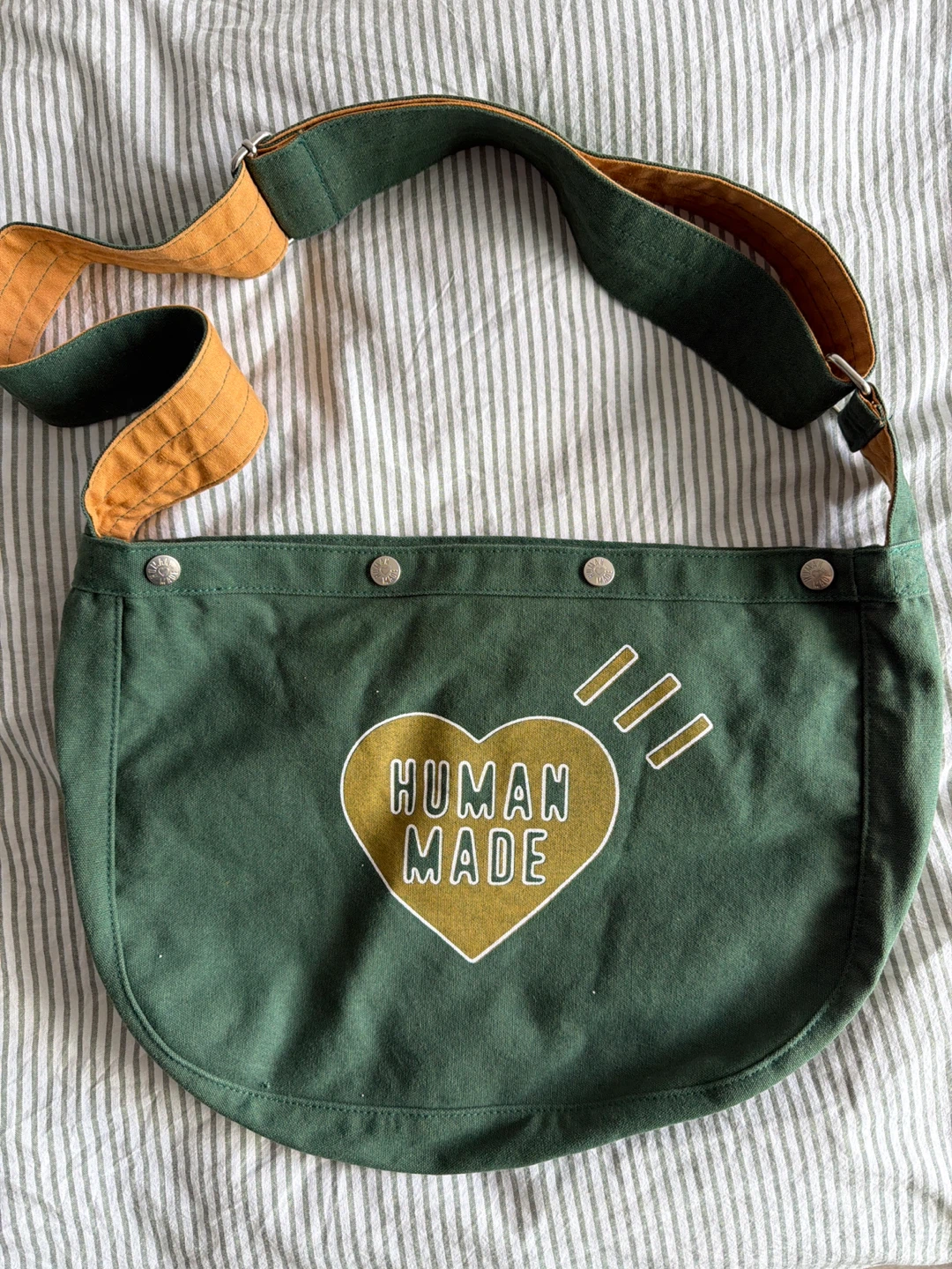 Human Made Green Canvas Crossbody Bag - photo 2