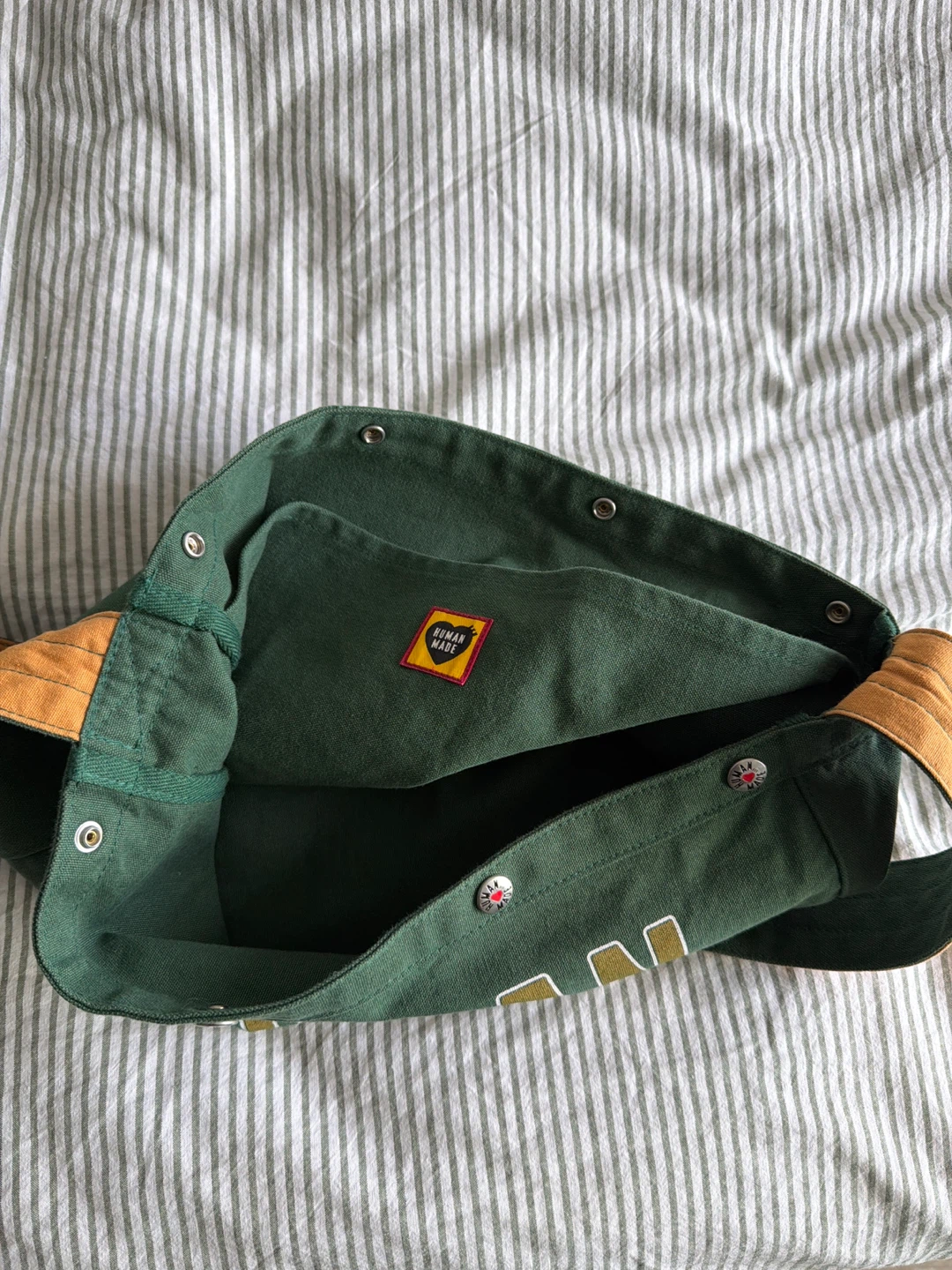 Human Made Green Canvas Crossbody Bag - photo 3