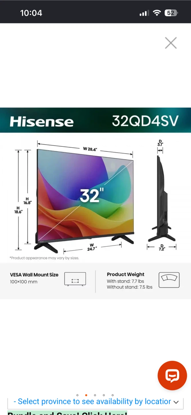 Hisense vidaa a4 32 inch tv - photo 2