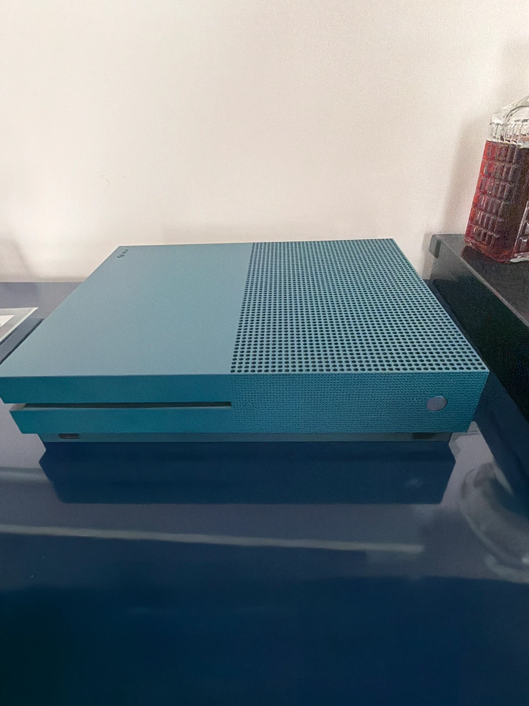 Xbox One S Blue Console with Two Controllers
