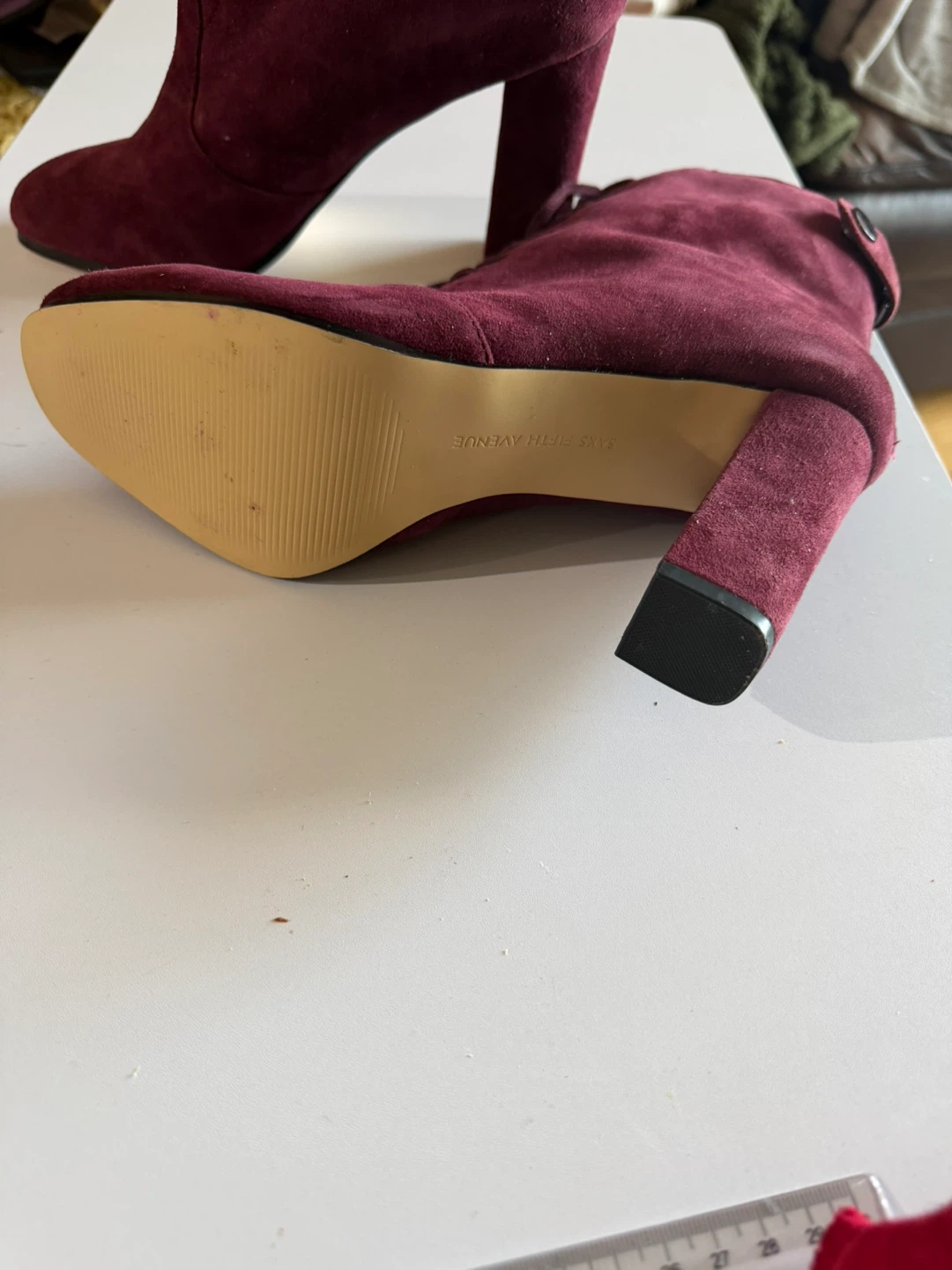 Saks Fifth Avenue Suede Lace-Up Ankle Boots