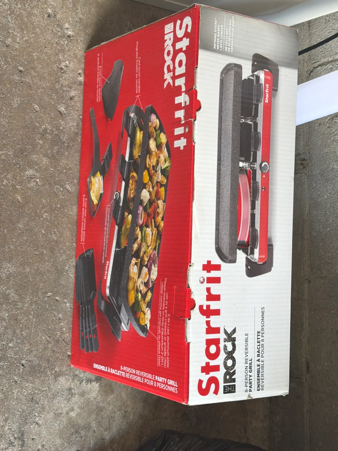 Starfrit The Rock 8-Person Reversible Party Grill