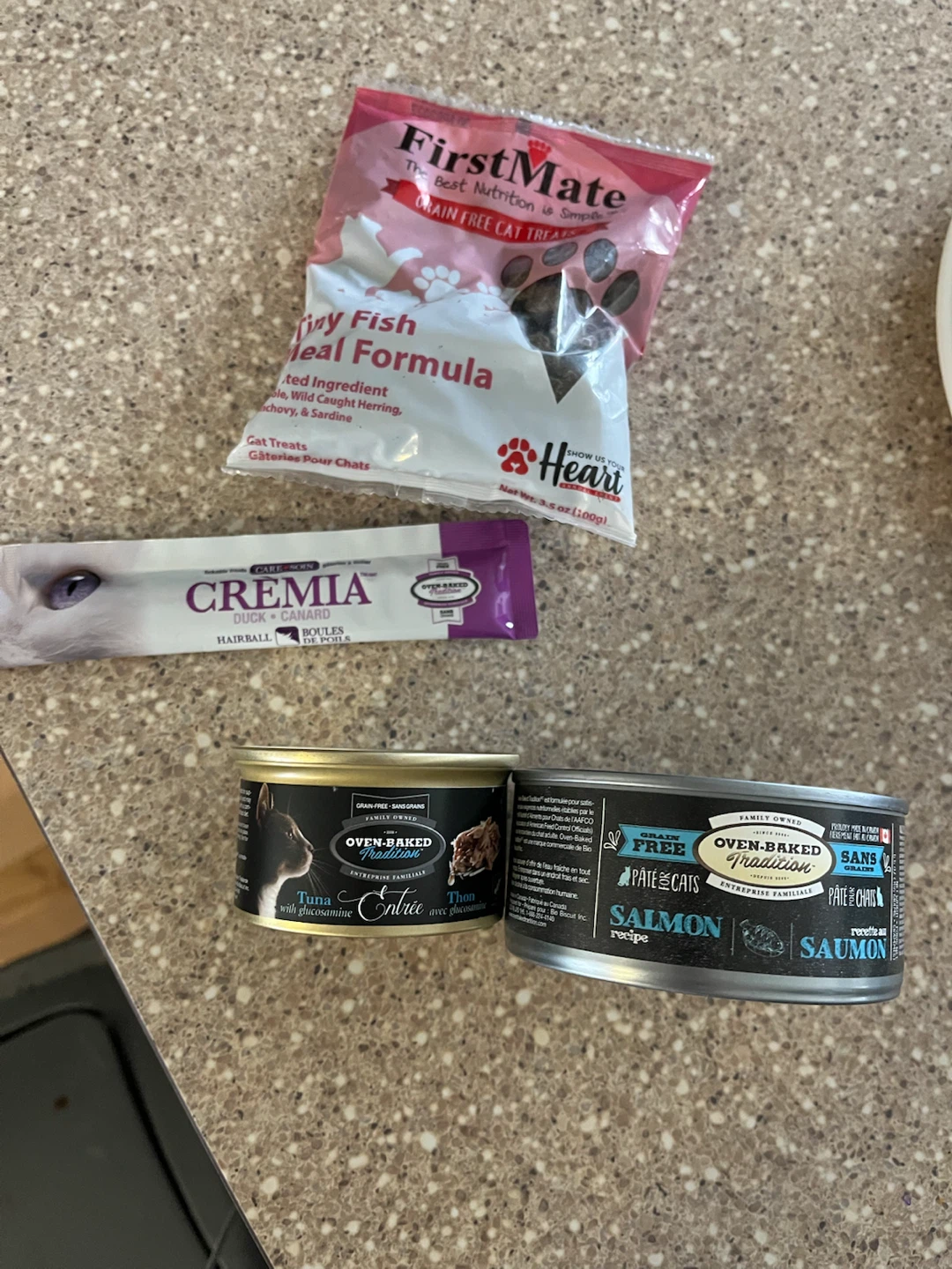 Assorted Cat Treats and Canned Food Bundle