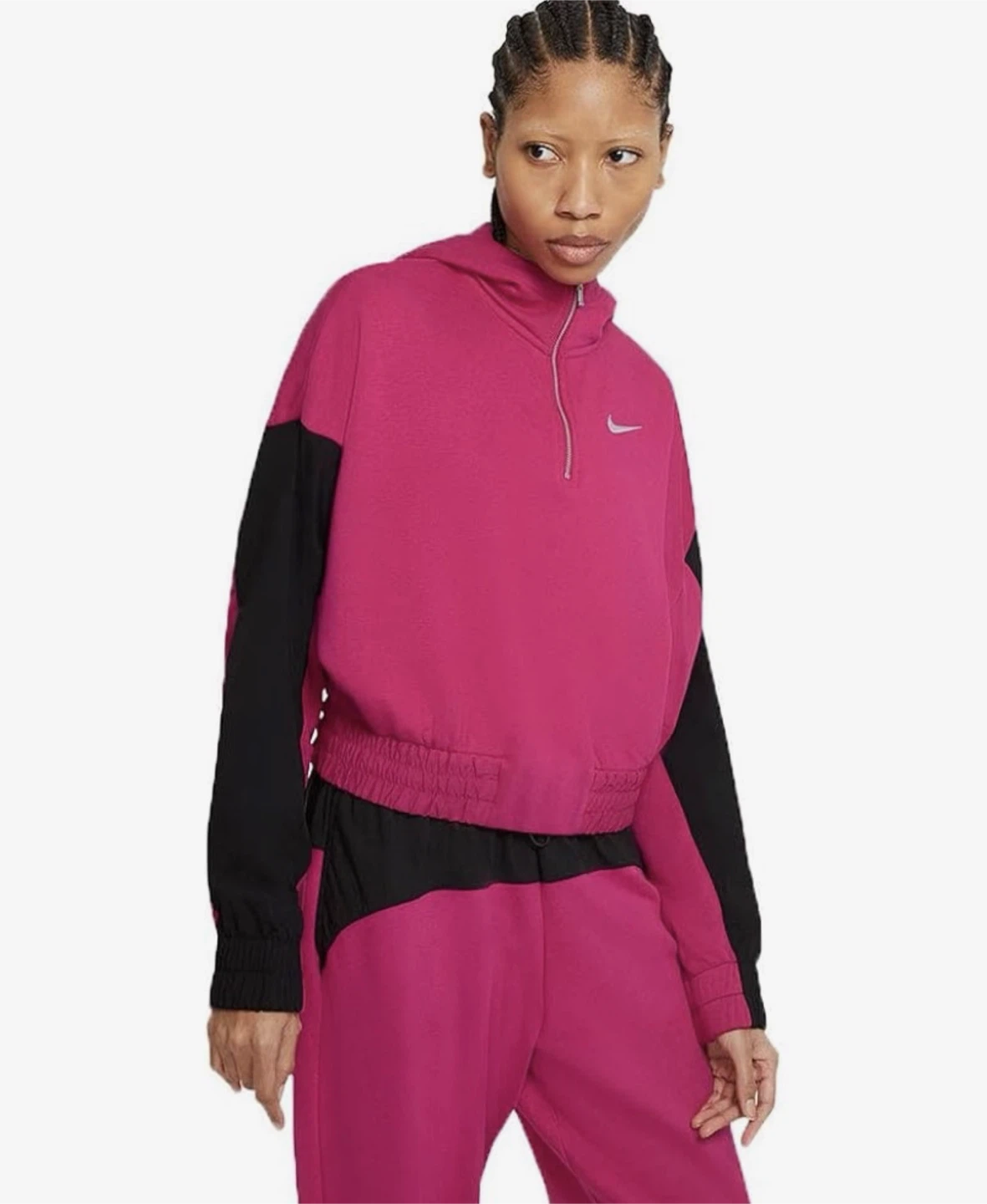 Nike Icon Clash Hot Pink and Black Half-Zip Hoodie - photo 2