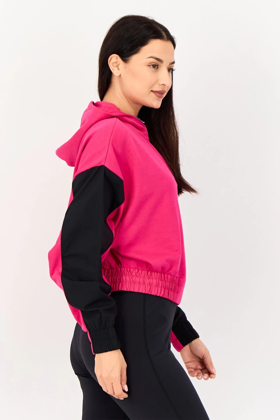 Nike Icon Clash Hot Pink and Black Half-Zip Hoodie - photo 5