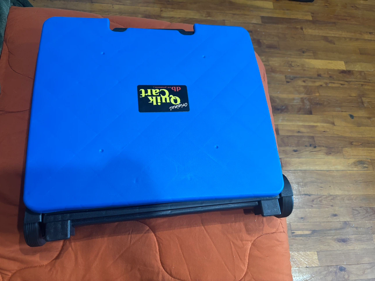 Original Quik Cart Rolling Utility Cart with Blue Lid - photo 5