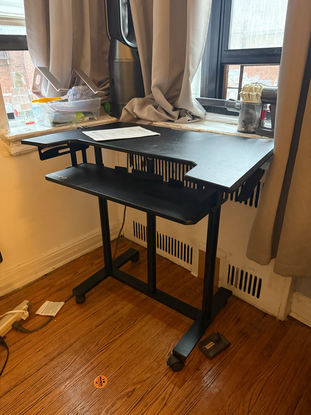 Vivo Adjustable Stand Up Desk with Keyboard Tray CART-V06A - photo 2