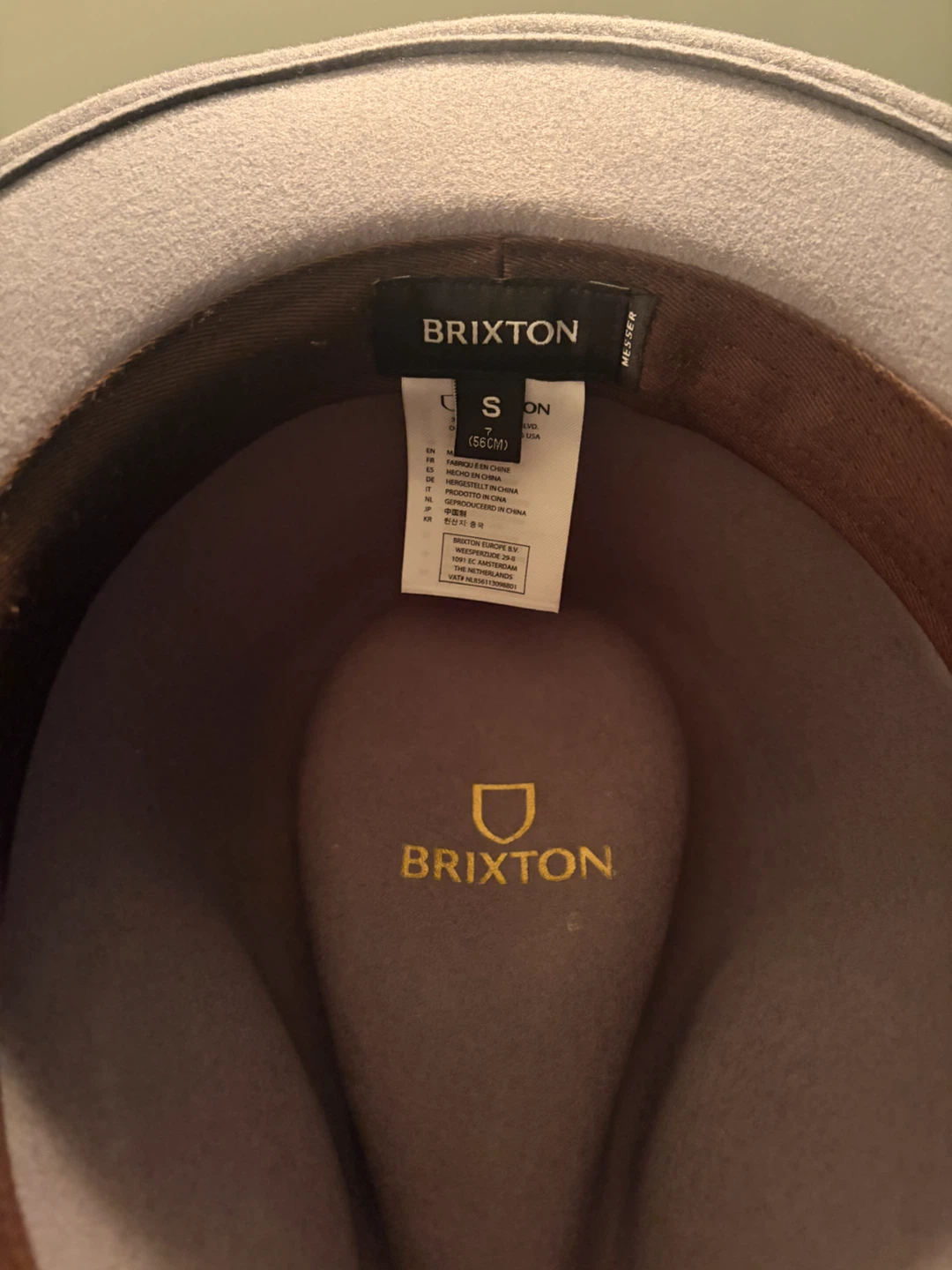 Brixton Messer Fedora Hat - Grey - photo 4