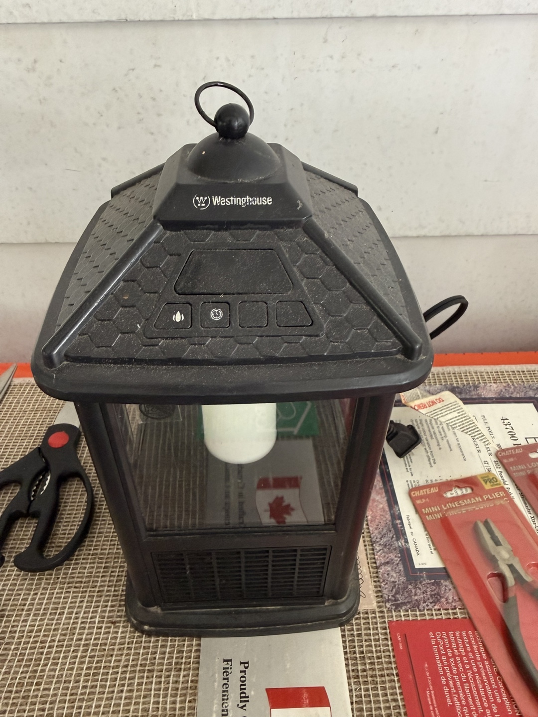 Westinghouse 9" Portable LED Heater + Candle Lantern