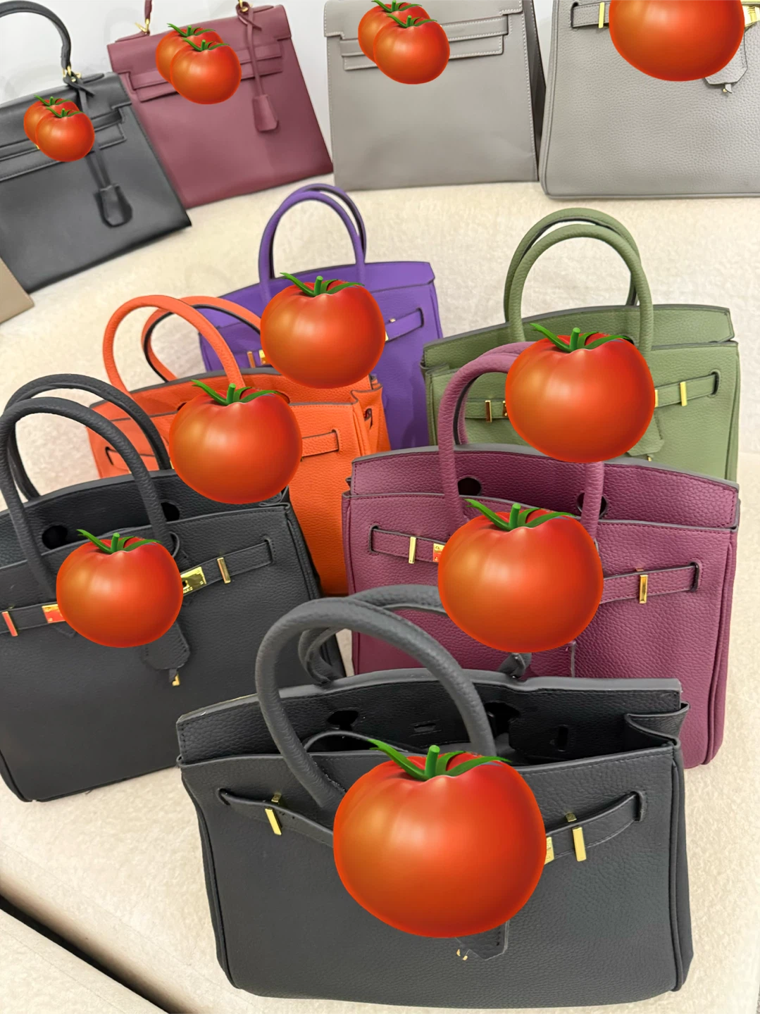 Selection of luxury leather handbags. Dm for more pictures&video - photo 2