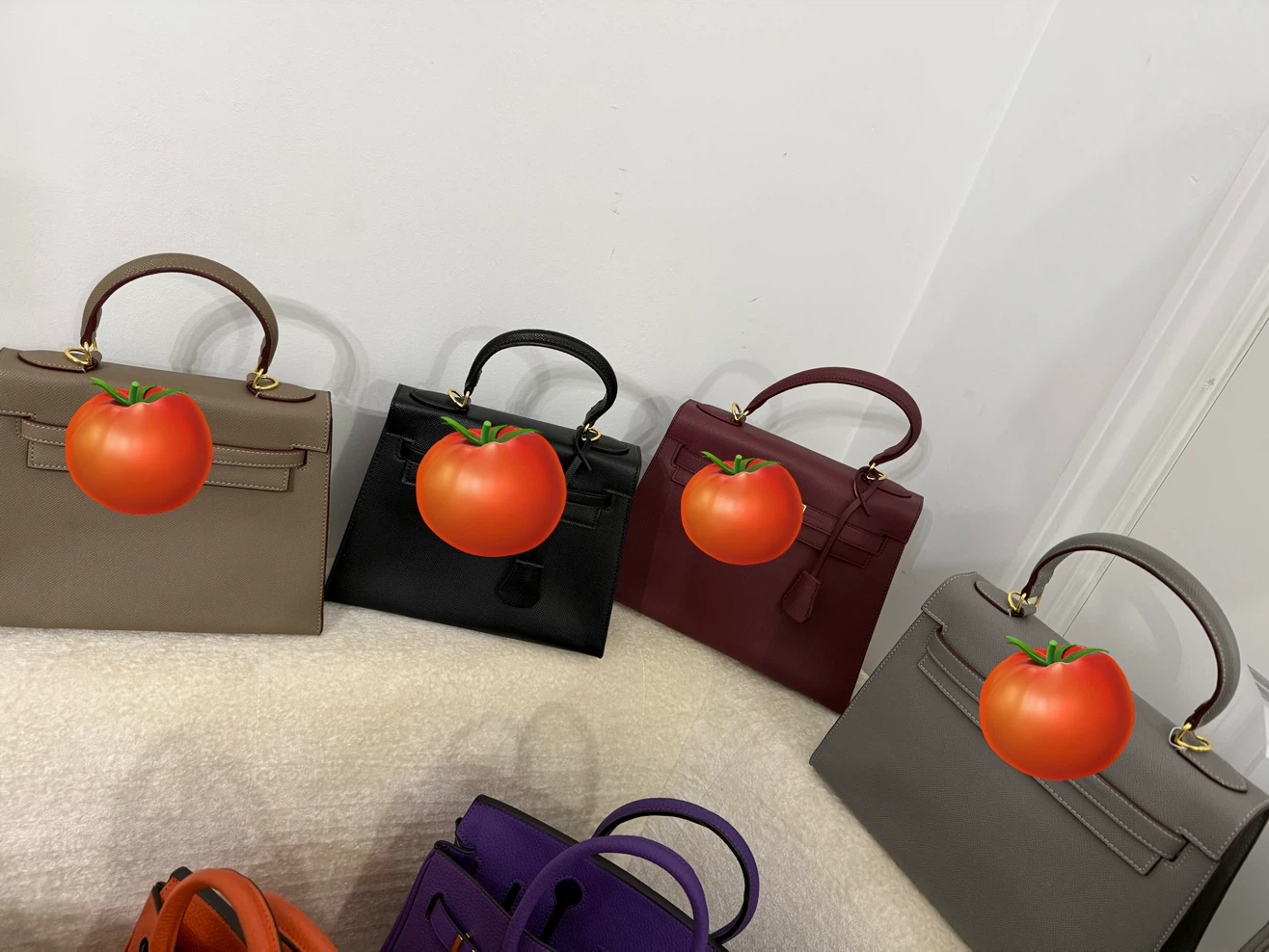 Selection of luxury leather handbags. Dm for more pictures&video - photo 4