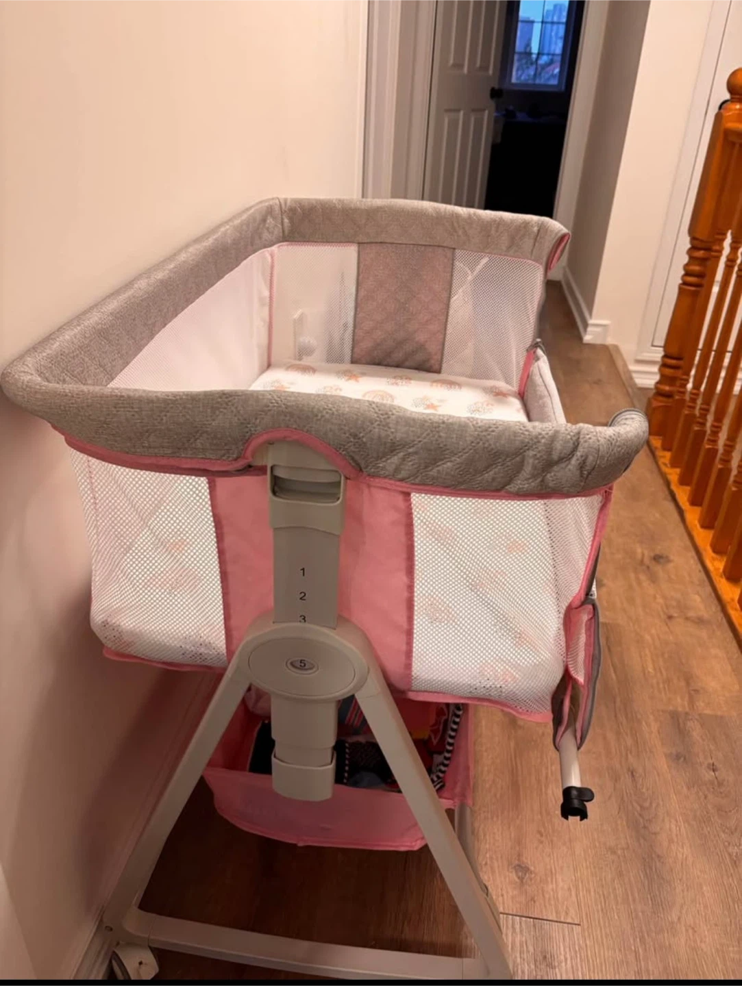 Meichyun Baby Bassinet Bedside Sleeper Light Pink - photo 4