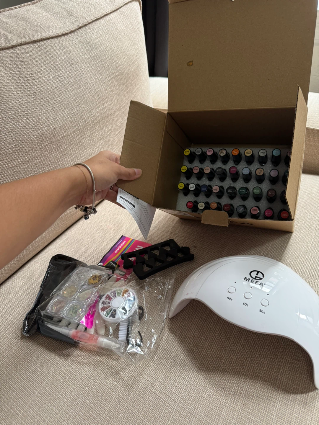MEFA 32 Colors Gel Polish Kit with UV/LED Lamp - photo 2