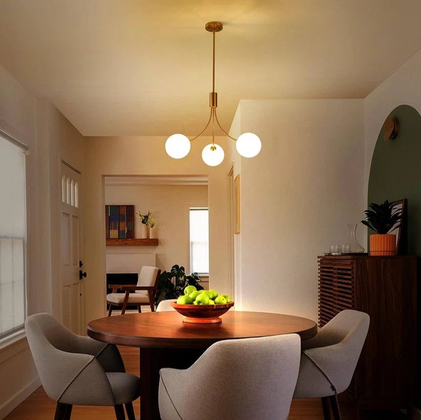 3-Light Modern Gold Chandelier - photo 4