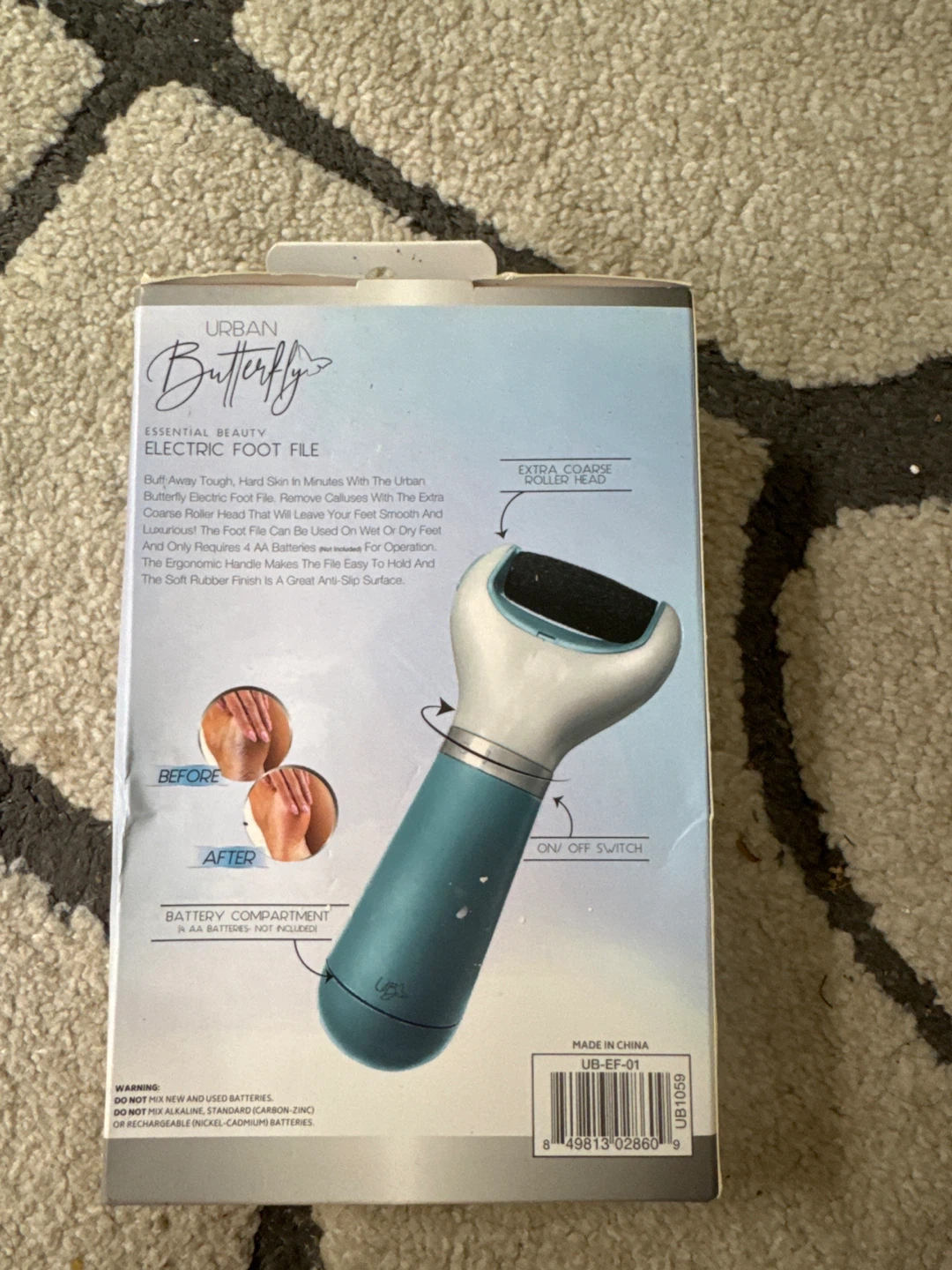 Urban Butterfly Electric Foot File - photo 2