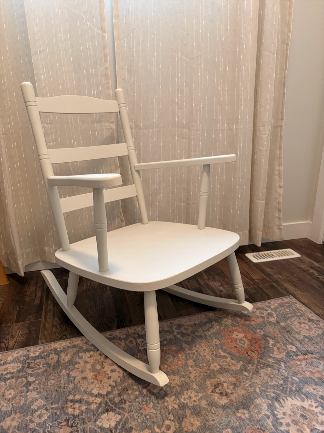 Painted Wooden Rocking Chair - photo 2