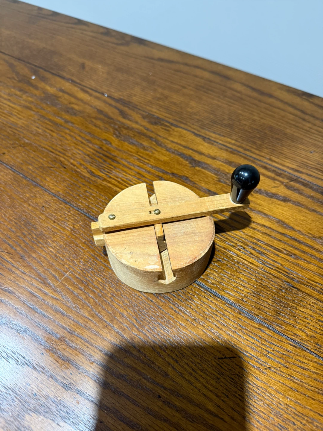 Vintage Wooden "Do-Nothing Machine" Desk Toy - photo 2