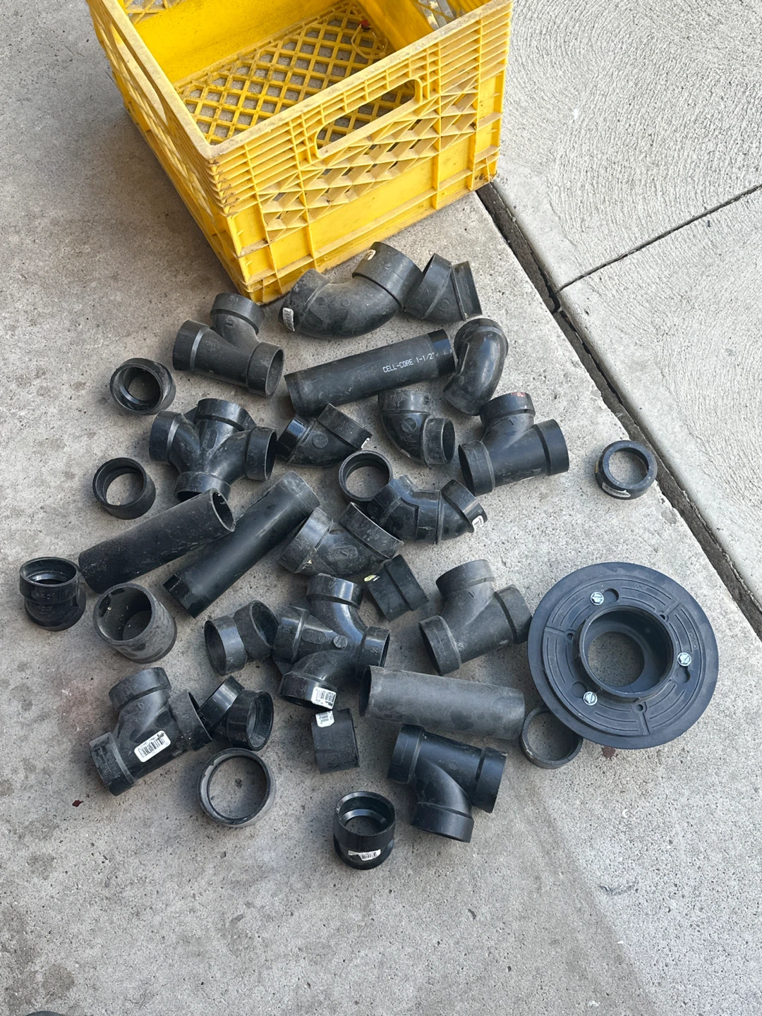 Collection of ABS Plumbing Pipe Fittings