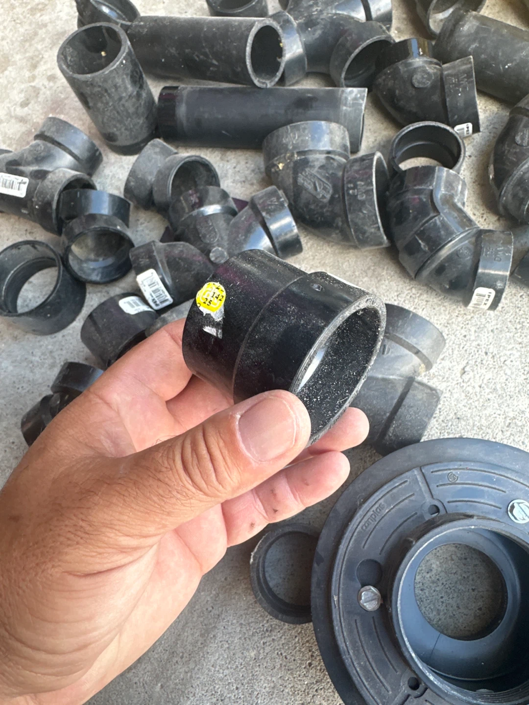 Collection of ABS Plumbing Pipe Fittings - photo 3