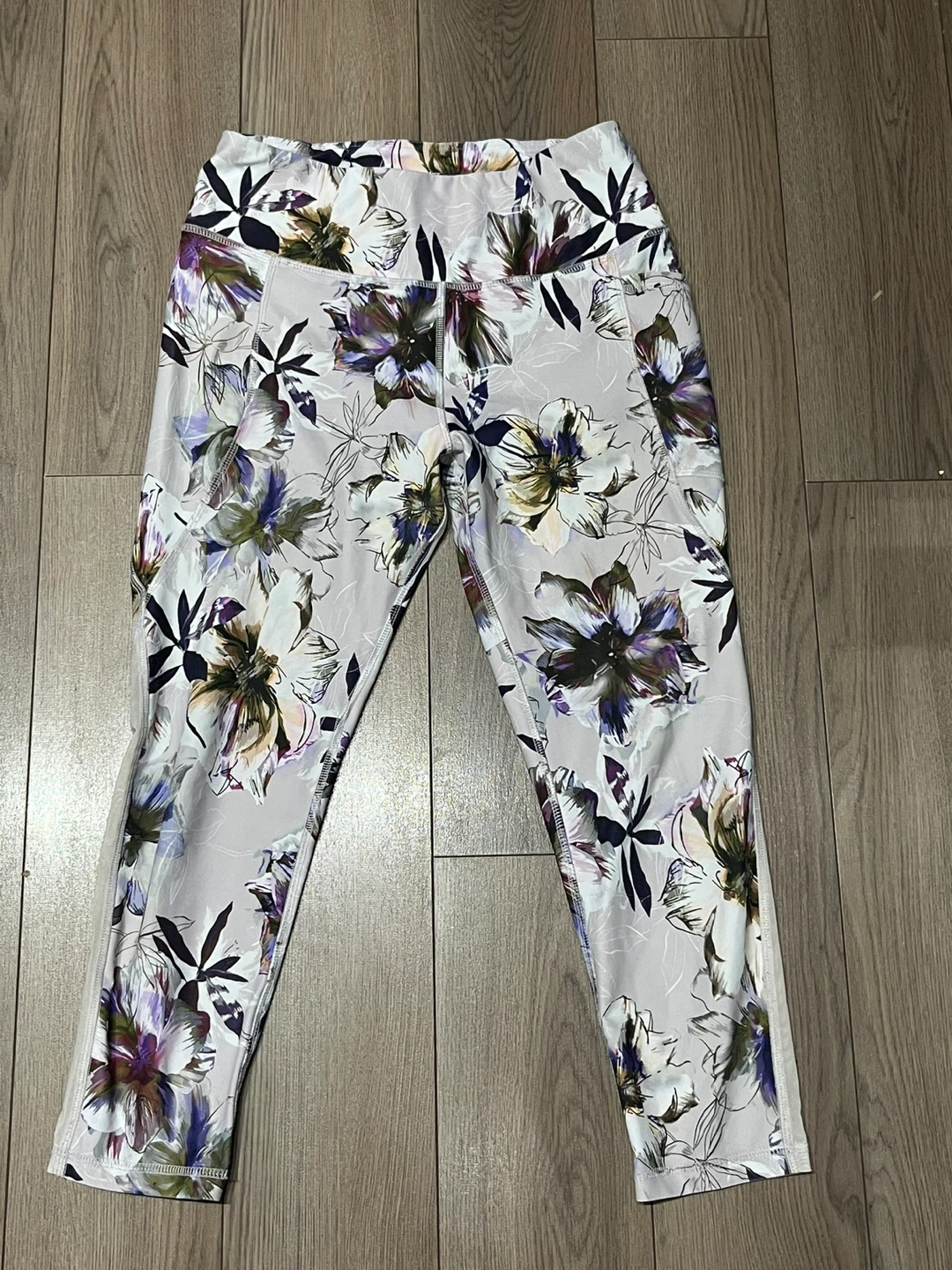 Floral Print Activewear Leggings Size M