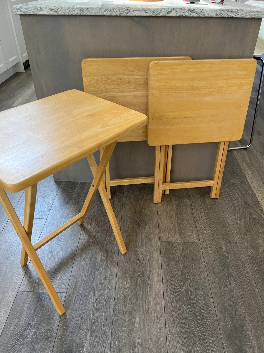 Wooden tv trays