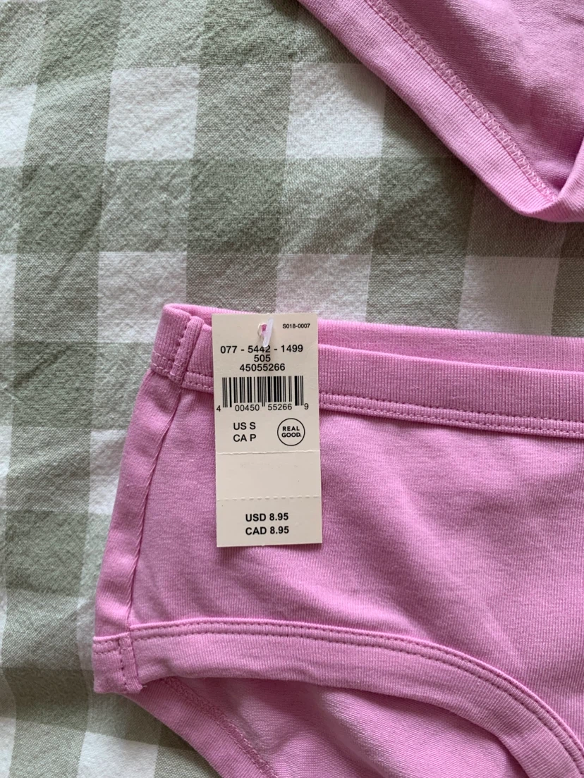 2x New Women’s Aerie Cotton Boy Briefs Pink Size Small - photo 2