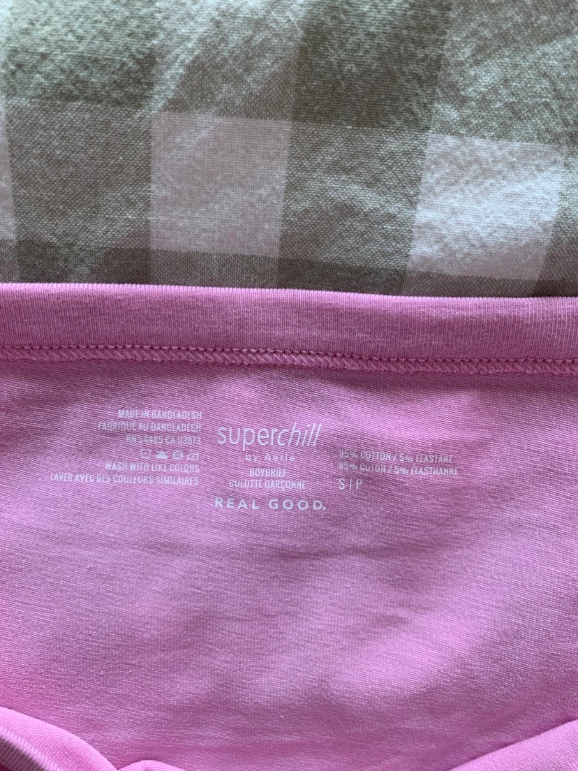 2x New Women’s Aerie Cotton Boy Briefs Pink Size Small - photo 3