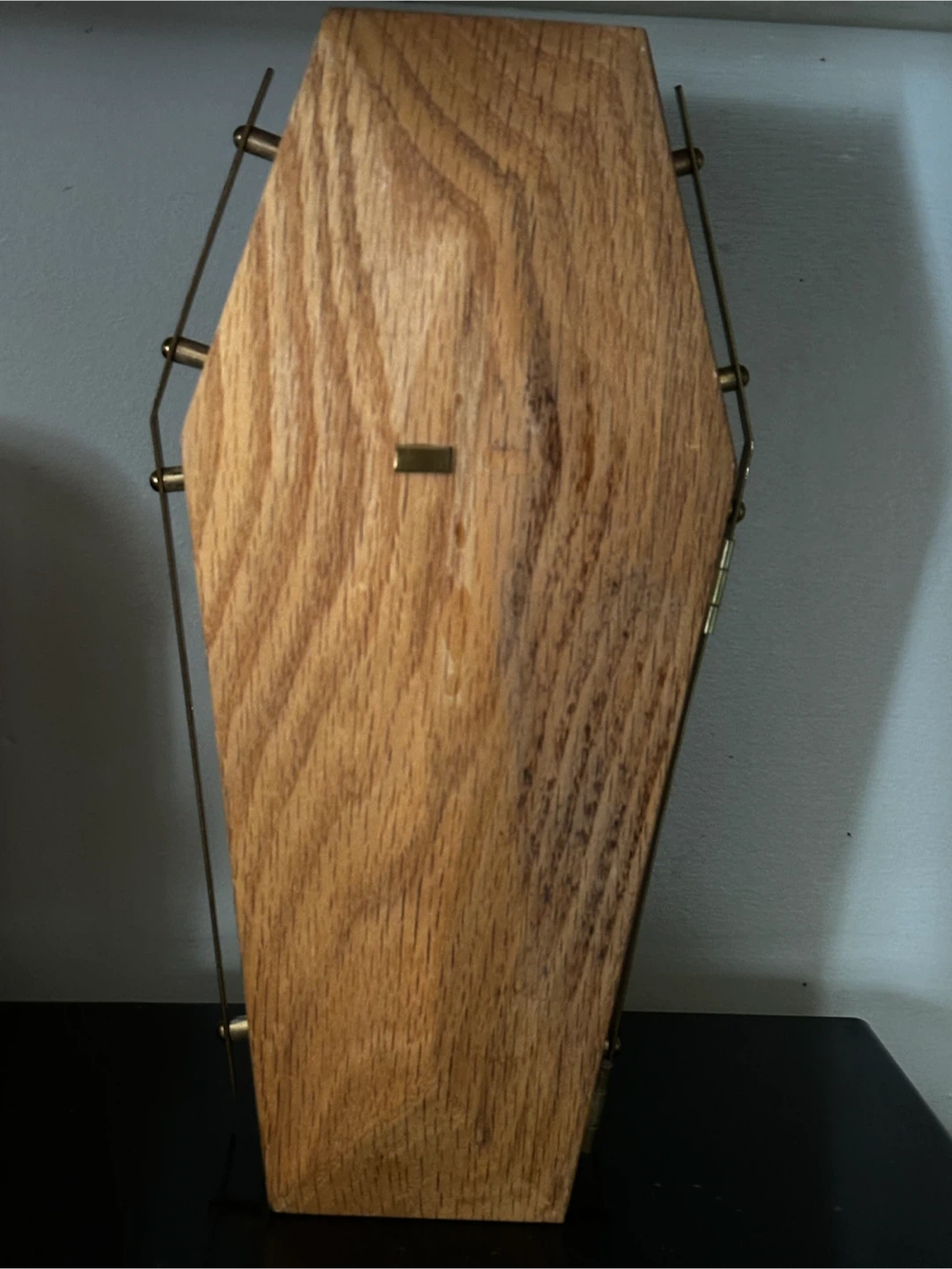 Hand Made Miniature Oak Coffin - photo 2