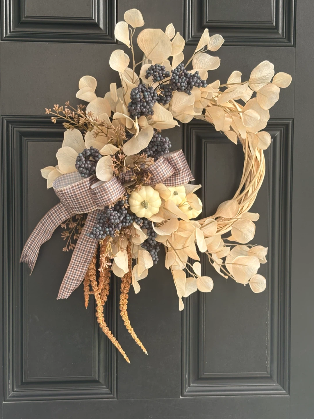 Autumn Pumpkin and Berry Wreath - photo 2