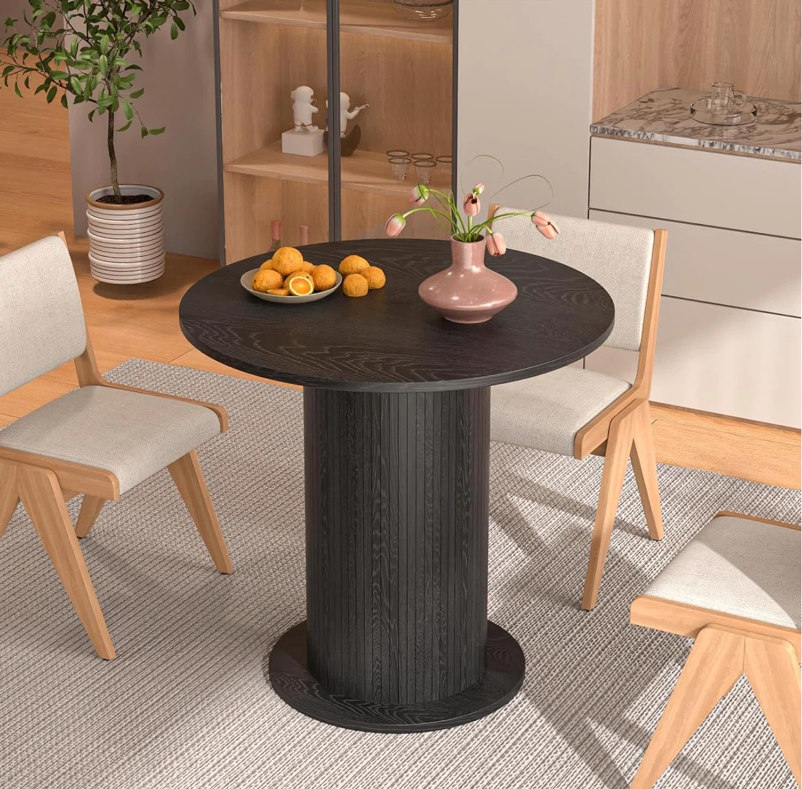 31.5 inch Black Round Table | Completely New!