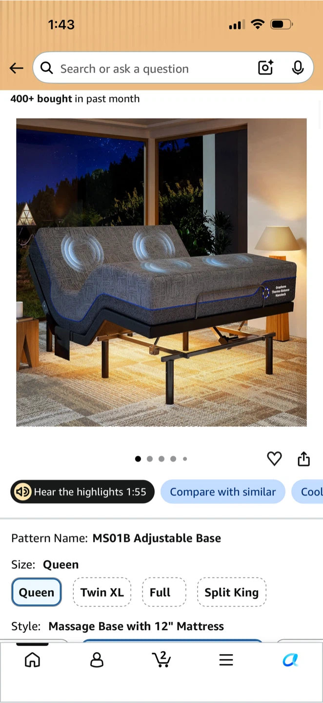 Queen. Sizes. Portable remove bed frame