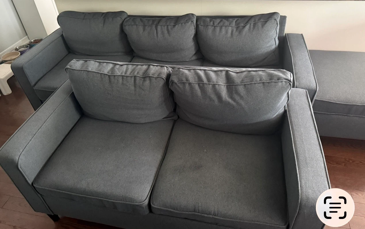 Coach, love seat and ottoman for sale
