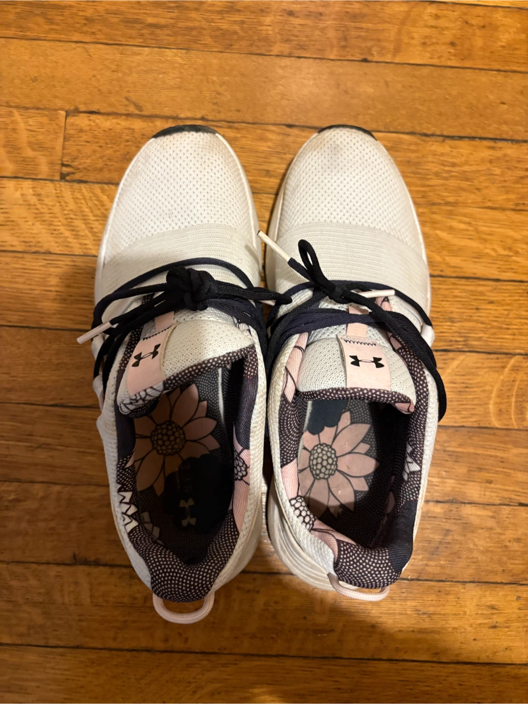 Under Armour White Floral Athletic Shoes - photo 2