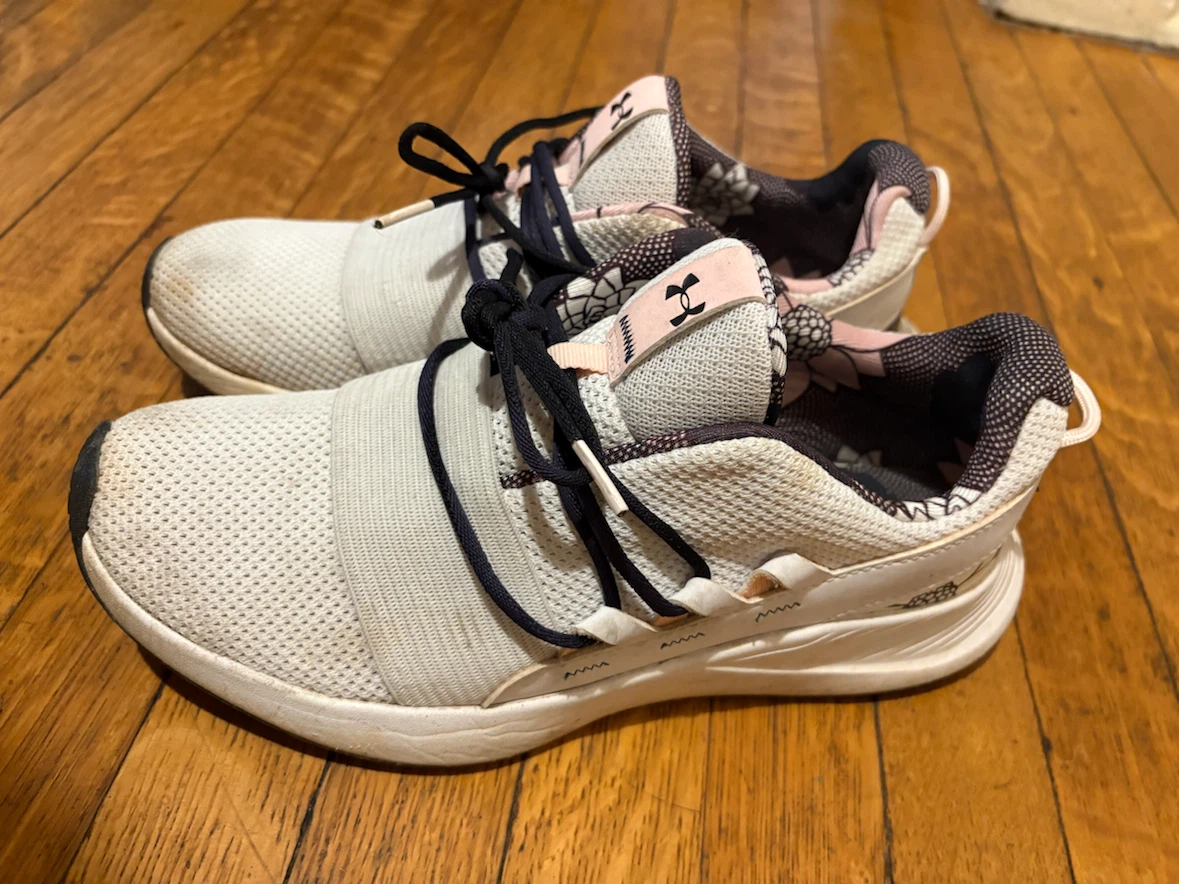 Under Armour White Floral Athletic Shoes - photo 3