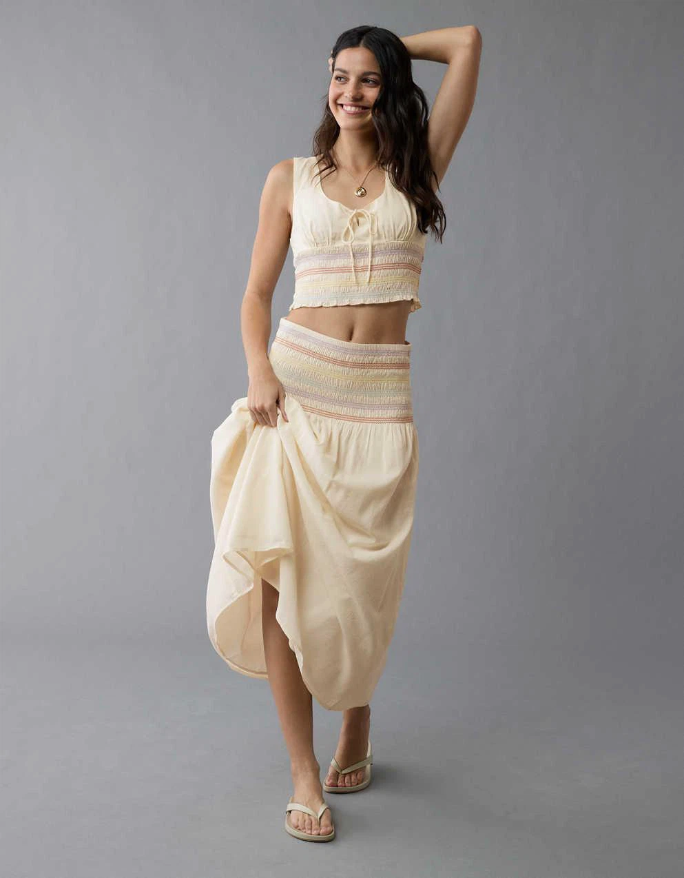 American Eagle Pride High-Waisted Midi Skirt - photo 4