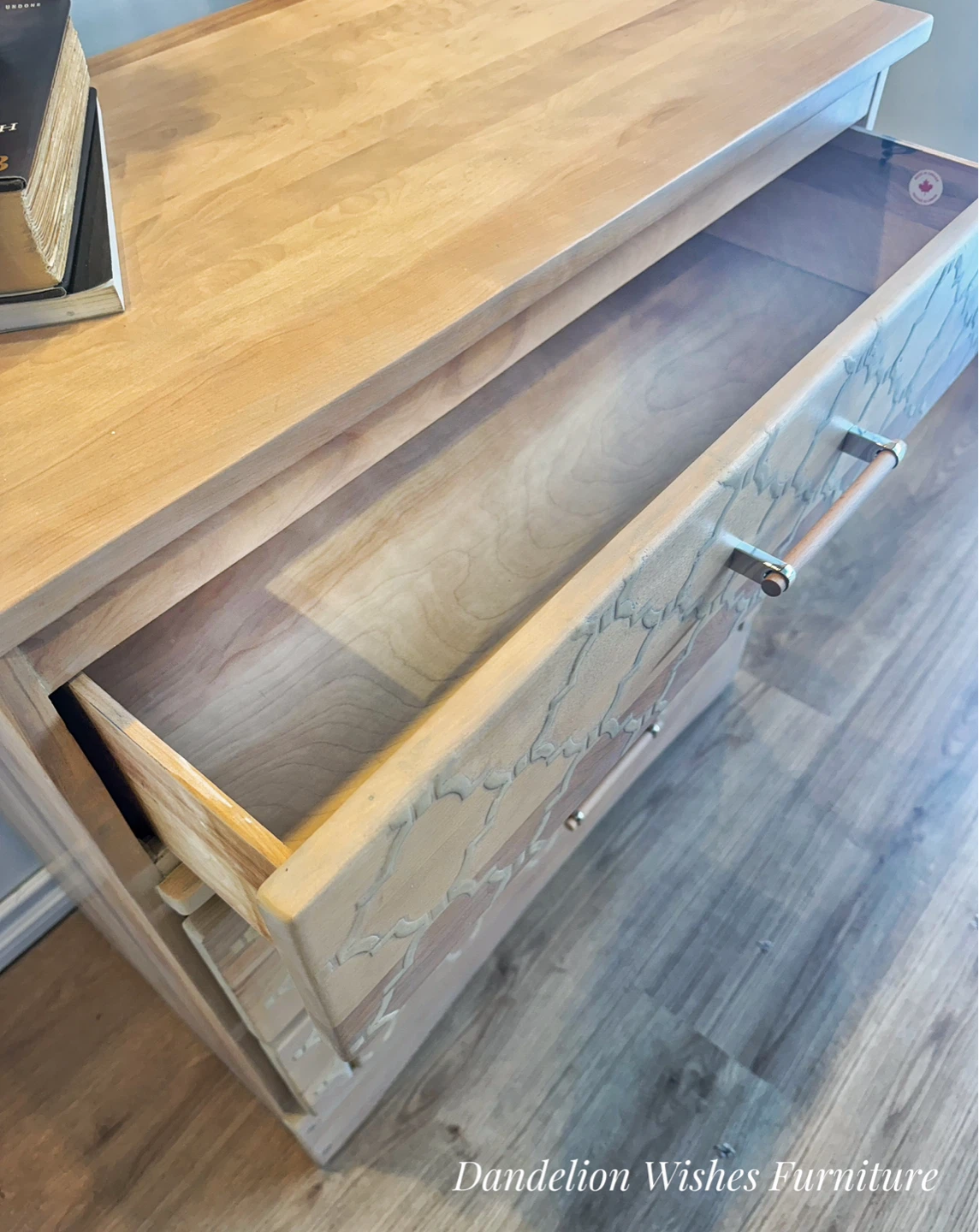 Wooden 3-Drawer Nightstand - photo 5