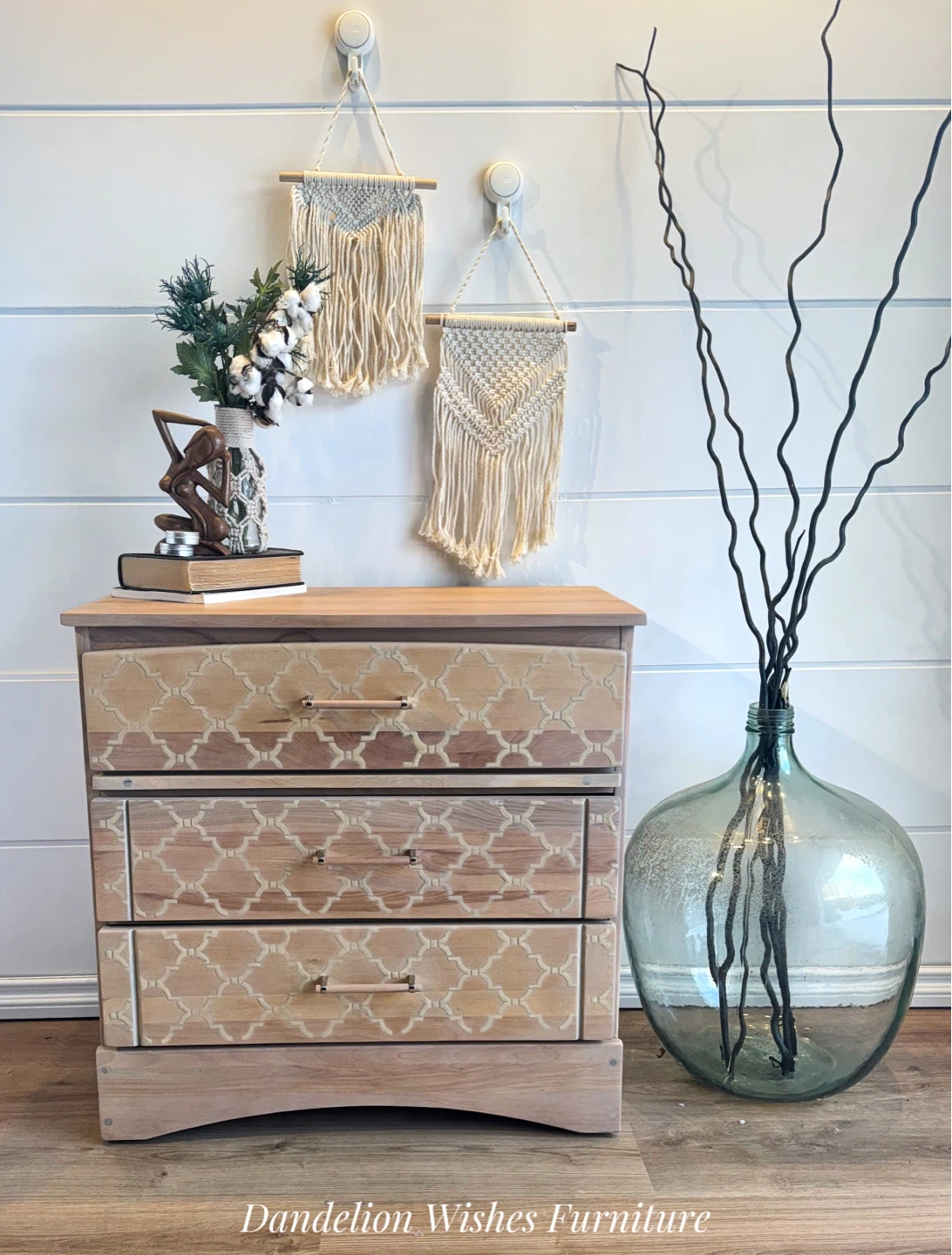 Wooden 3-Drawer Nightstand - photo 4