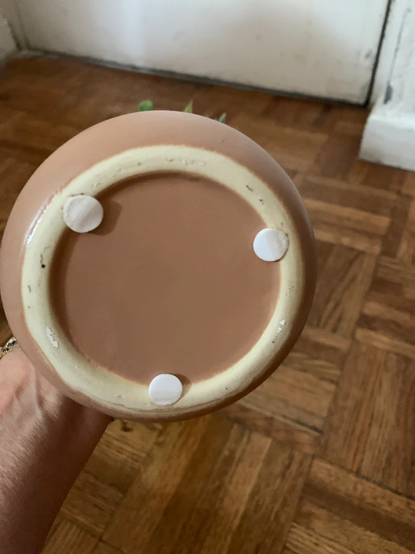 Faux Eucalyptus and Thistle Arrangement in Ceramic Vase - photo 3