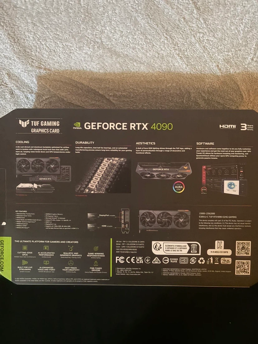 ASUS TUF Gaming GeForce RTX 4090 Graphics Card - photo 2