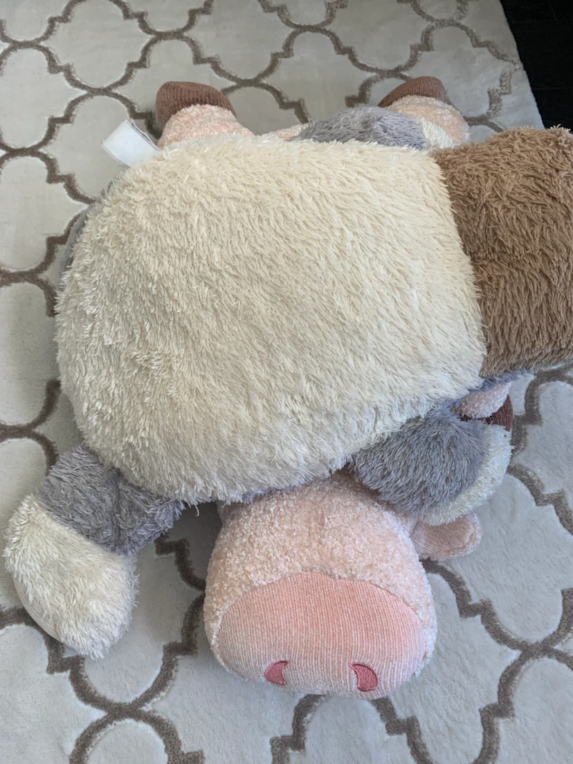 Plush Stuffed Animal Toy - Pink Cow & Grey Dog - photo 5