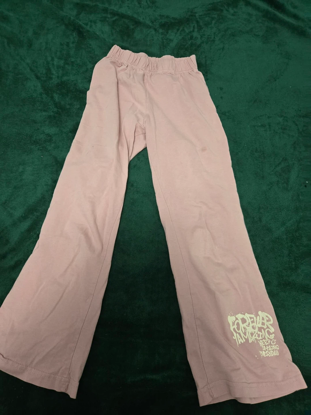 Pink Wide-Leg Sweatpants