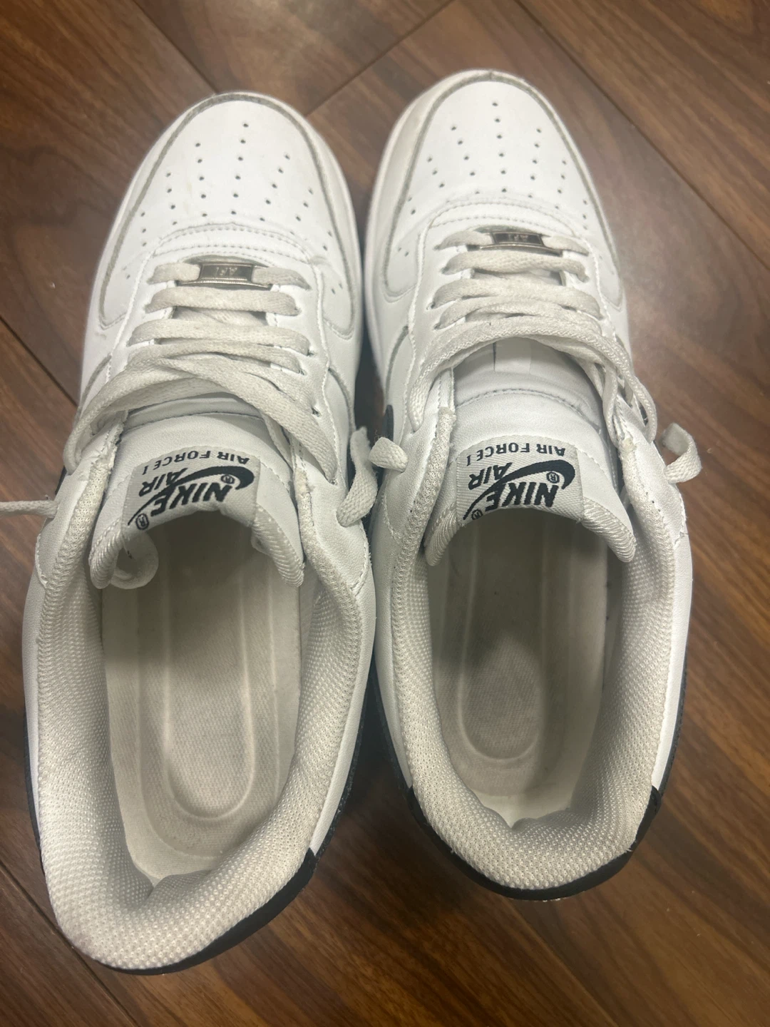 Nike Air Force 1 White/Black Sneakers - photo 3