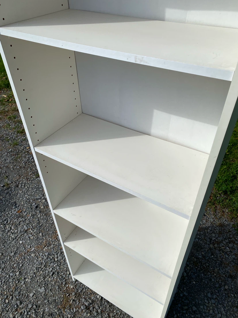 IKEA White Bookcase with Adjustable Shelves (CAN DELIVER) - photo 4