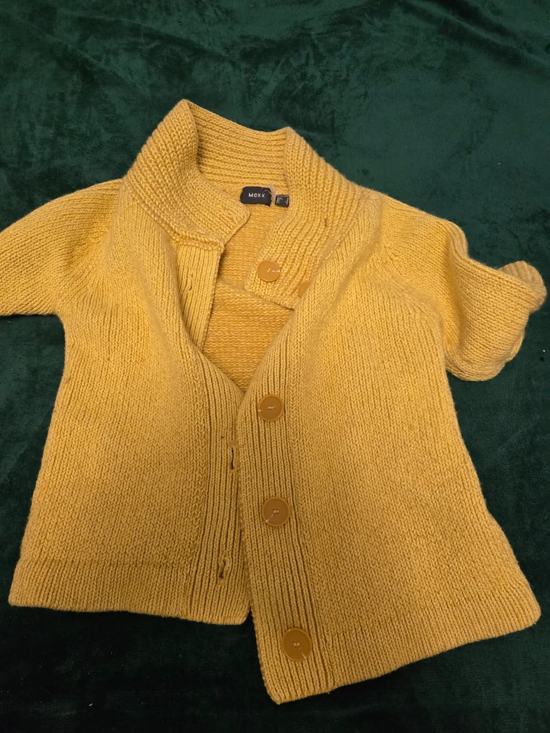 Mexx Yellow Knit Cardigan